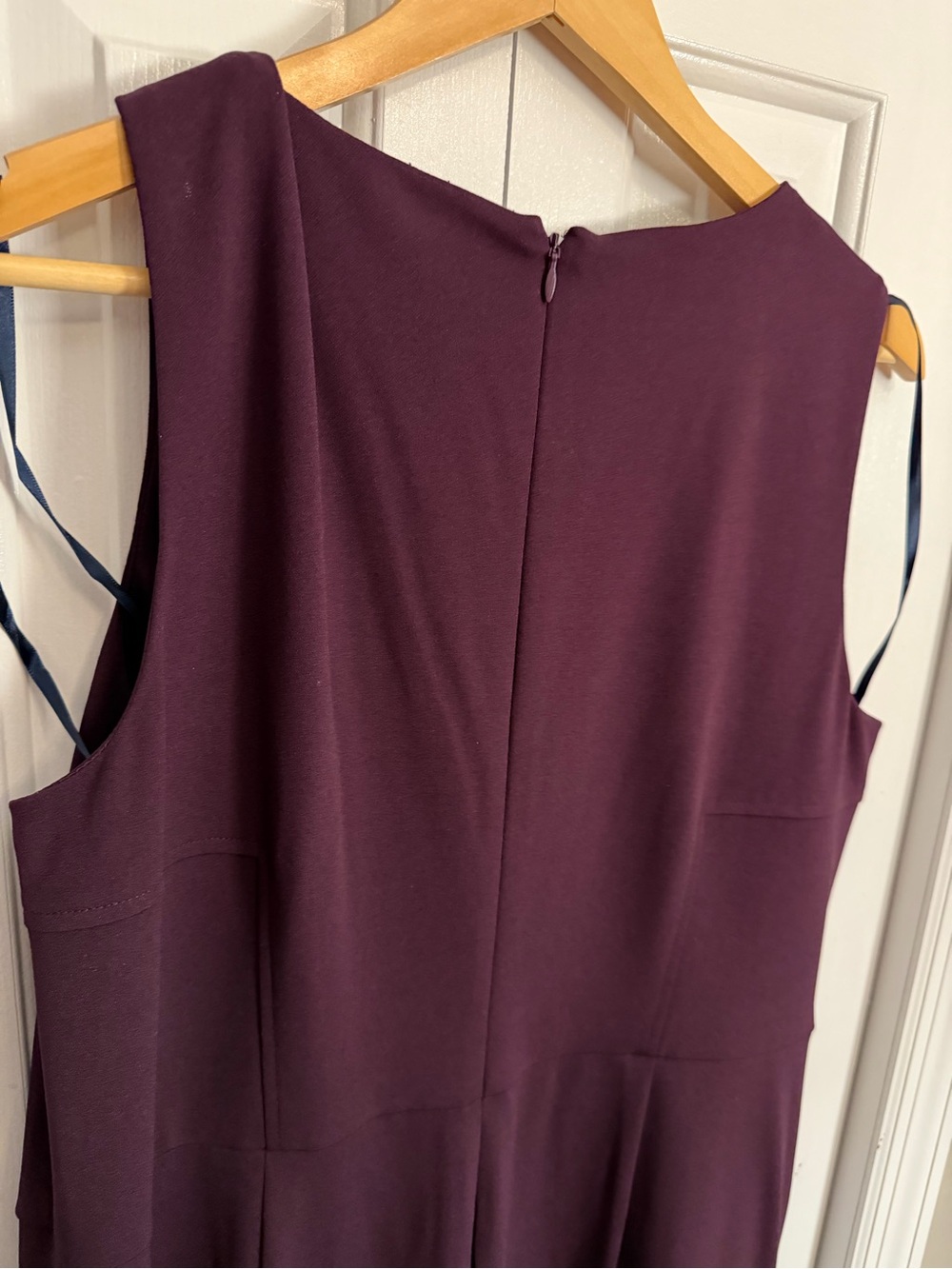 Tommy Hilfiger Keyhole Wide Leg Jumpsuit Deep Plum NWT Size 14 - Picture 7 of 9